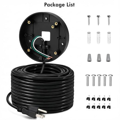 30ft/9M Power Cord with Adapter and Plug-in Mount - Image 8