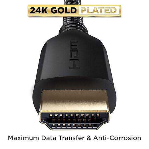 PowerBear 4K HDMI Cable 6 ft High Speed, Braided Nylon & Gold Connectors - Image 6