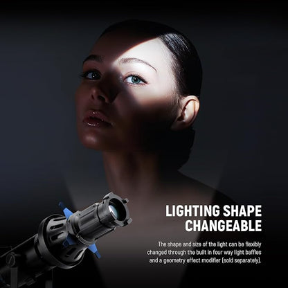 NEEWER Spotlight Snoot with 20° Projection Lens, Adjustable Focus, 16 Metal - Image 6