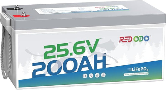 Redodo 24V 200Ah LiFePO4 Lithium Battery, Built in 200A BMS, Max. 5120Wh Energy by PrimeDayRedodoSaveup55