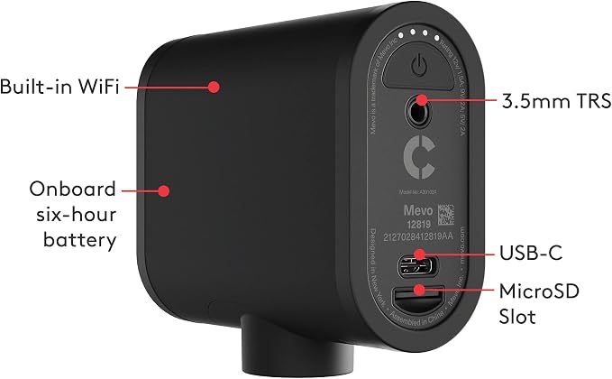 Logitech for Creators Mevo Start, Wireless Live Streaming Camera, 1080p HD - Image 6