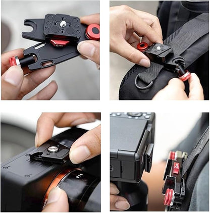 Backpack Camera Clip with Plate Quick Release Capture Clamp System Backpack - Image 2