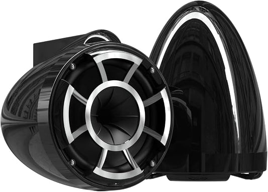 wet sounds Rev 8 Black V2 Revolution Series 8" Black Tower Speakers w/X-Mount by wetsounds