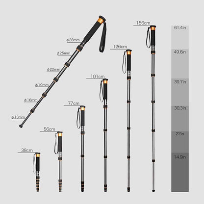 Koolehaoda 6-Section Monopod Compact Portable Photography Aluminum Alloy Unipod - Image 3