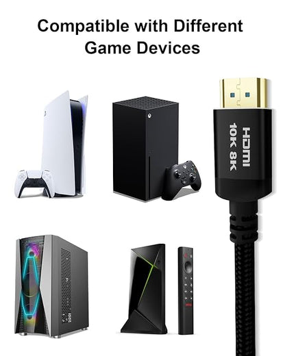 HDMI 2.1 Cable, 1.5 Feet, High Speed 48Gbps - Image 3