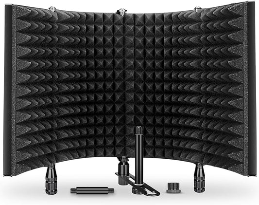 Aokeo Studio Recording Microphone Isolation Shield, Pop Filter.High density by Aokeo