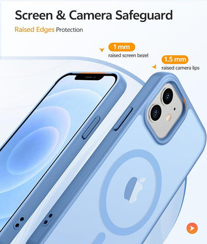 FNTCASE for iPhone 13 Mini Case: for iPhone 12 Mini Case Translucent Matte - Image 4