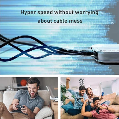 Network Cable, Cat 8 Ethernet Cable 3ft, Faster Than Cat7/Cat6/Cat 6e/Cat5 - Image 2