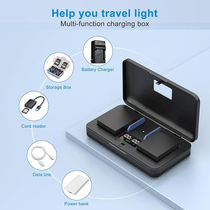 CGA-S002E/DWM-BM7 Camera Battery Multifunctional Charger Set Compatible - Image 2