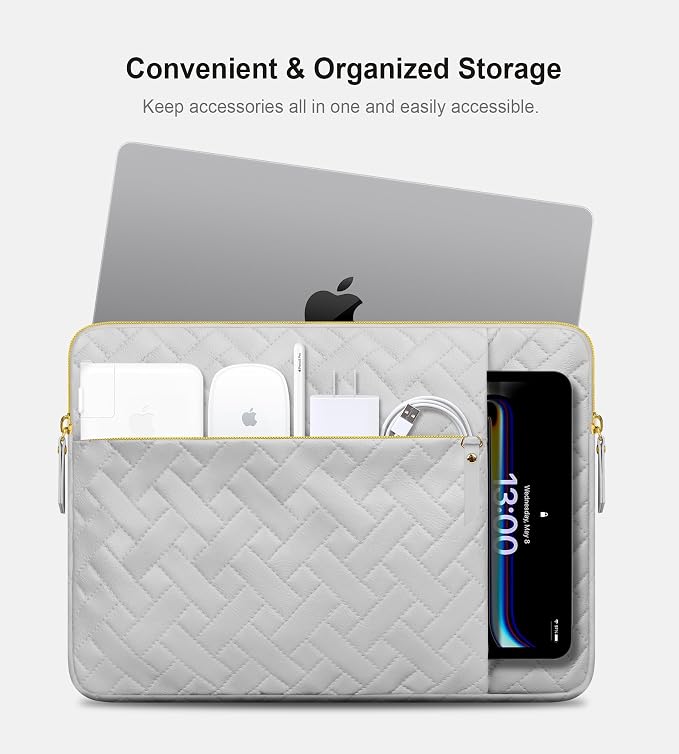 Lacdo Laptop Sleeve Case for 15 inch New MacBook Air M4 A3241 2025, M3 A3114 - Image 3
