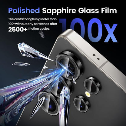 Tensea (3+2PCS Compatible with Samsung Galaxy S25 Ultra Camera Lens Protector - Image 6