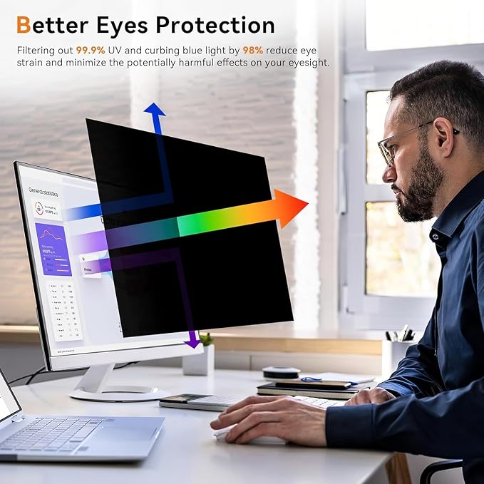 24 Inch 16:9 Computer Privacy Screen Filter - Image 3