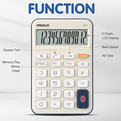 Pendancy Small Desk Calculator Cute, 12 Digit LCD Display, Basic Function - Image 5