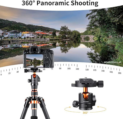 K&F Concept 25mm Metal Tripod Ball Head 360 Degree Rotating Panoramic - Image 9