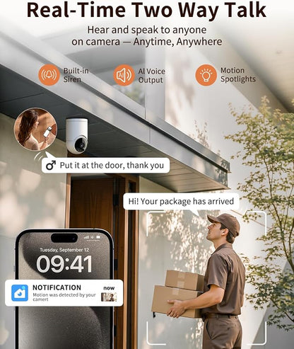  Indoor Cameras for Home Security, Auto tracking, 5G&2.4G WiFi Security - Image 6