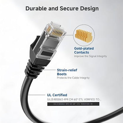 Cable Matters 10Gbps Snagless Cat 6 Ethernet Cable - 9ft - Image 4