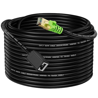 Ethernet Extension Cable 6.5ft, Network Cat6a Extension Patch Cable RJ45 Cords by Weetcoocm