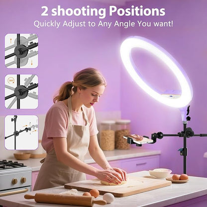 Ring Light 22inch Kit: Ring Light Tripod - Image 4