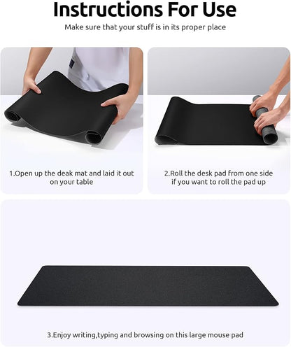 YSAGi Leather Desk Protector, Non-Slip Large Mouse Pad, Waterproof PU Laptop - Image 9