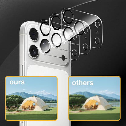 3 Pack Camera Lens Protector for iPhone 17 Pro Max, Tempered Glass, - Image 6