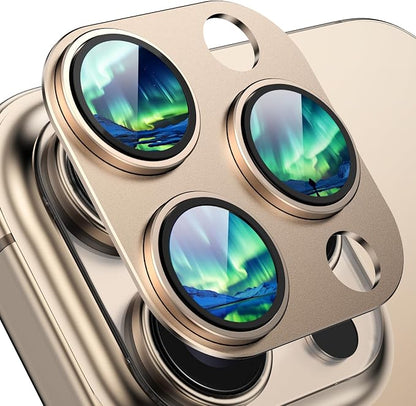 Compatible with iPhone 16 Pro Camera Lens Protector, 9H Metal Tempered Glass by HOME