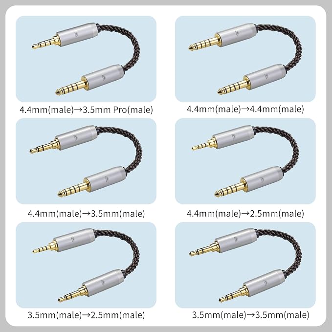 okcsc 3.5MM Male to 2.5MM Male Ultra Short Hifil Male to Male AUX Audio Cable - Image 7