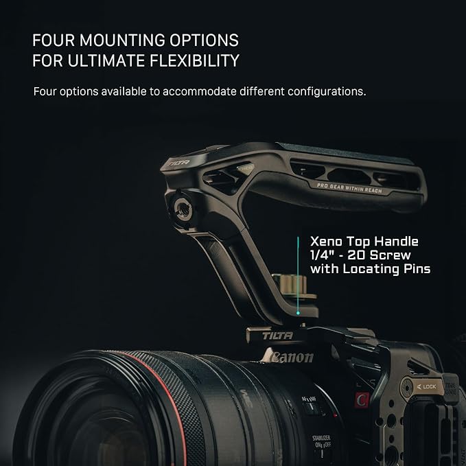 Tilta Xeno Top Handle for Filmmakers & Cameras-Titanium Gray | Aluminum Alloy - Image 4
