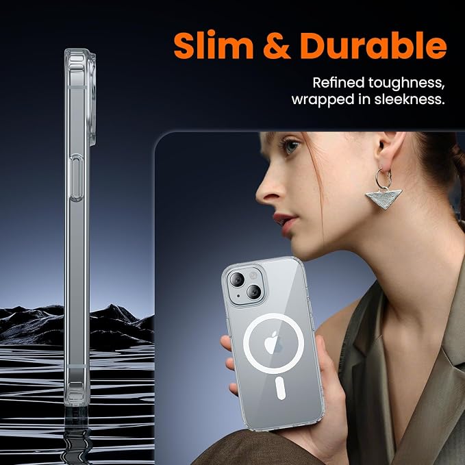 toushion 3 in 1 for iPhone 15 Plus Case Clear - Image 6