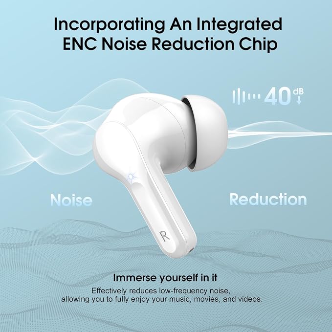 Wireless Earbuds, IP7 Waterproof in Ear Earphones, LED Display Ear buds - Image 2