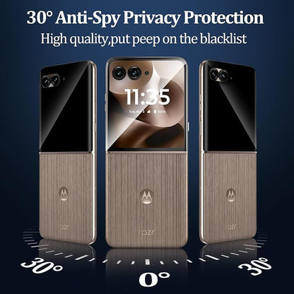 3+3 Pack for Moto Razr Ultra 2026/2025 Front Privacy Screen Protector+Camera - Image 5