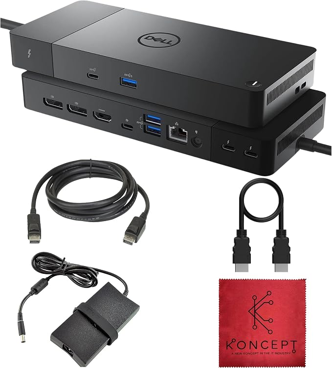 WD22TB4 Dell Thunderbolt 4 Dock 40Gbps USB-C/USB A by Amazon+Renewed