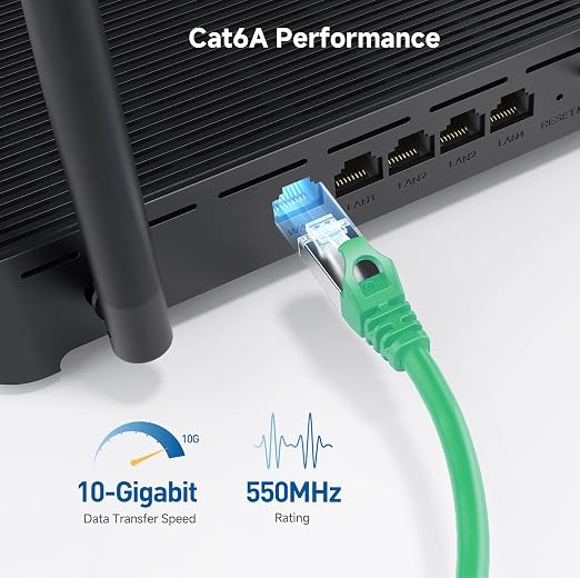 Cable Matters 10Gbps Snagless Shielded Cat 6A Ethernet Cable - 50ft - Image 4