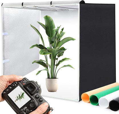 PULUZ 32"x32" Large Photo Studio Light Box, 90W 14000LM High CRI95+ Lighting by PULUZ