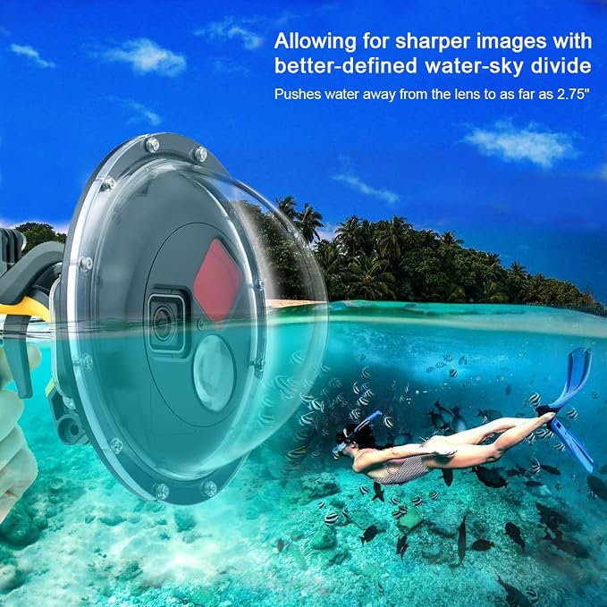 Dome Port Lens for GoPro Hero 5 6 7 Black Hero, Dome Port - Image 4
