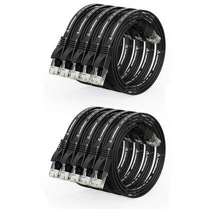 Cat 6 Ethernet Cable 1ft Flat Internet Network Cables by CableGeeker