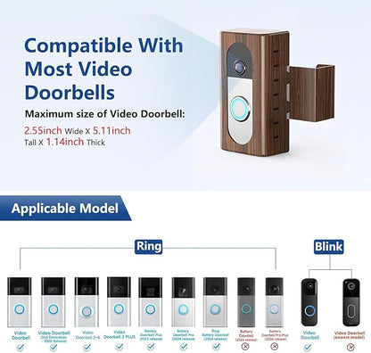 KIMILAR Anti-Theft Video Doorbell Mount Compatible - Image 2