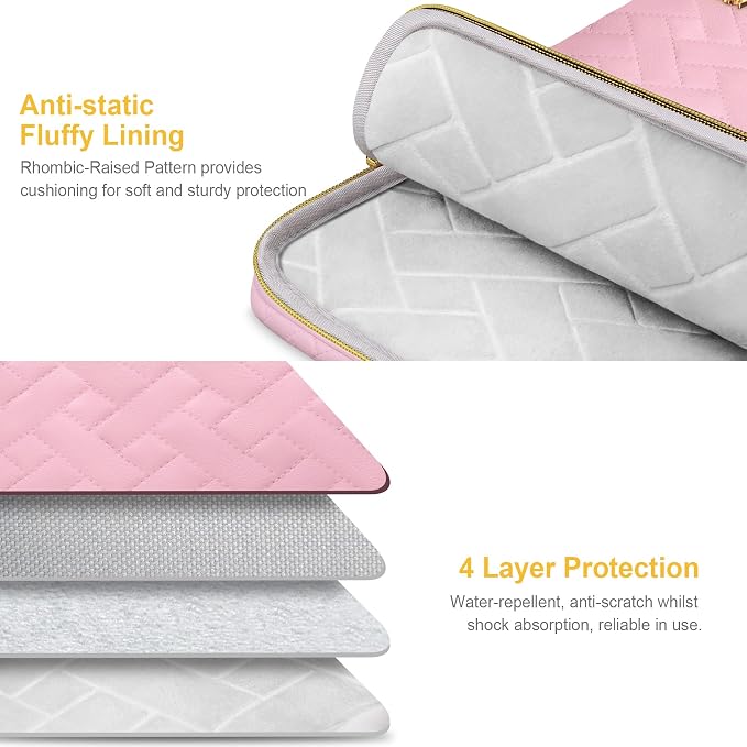 Lacdo Laptop Sleeve Case for 14 inch New MacBook Pro M4/M3/M2/M1 Chips Pro Max - Image 2