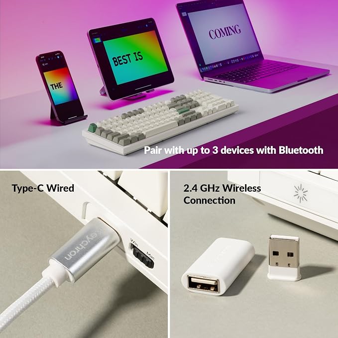 Keychron Q6 Max QMK/VIA Bluetooth Wireless /2.4 GHz/USB-C Wired Custom - Image 4