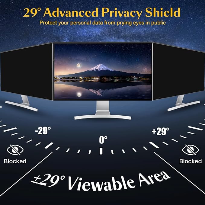Magnetic Computer Privacy Screen Filter 22 inch - Image 4