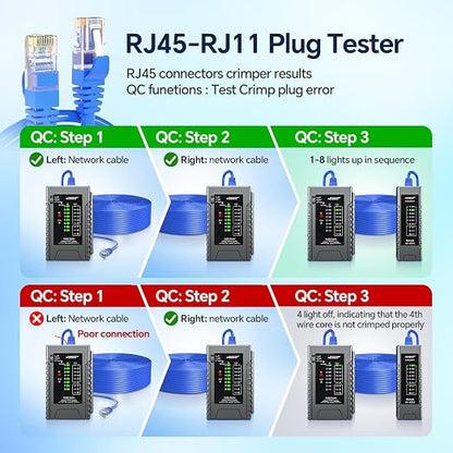 NOYAFA NF-468YS Network Cable Tester, Ethernet Cable Tester - Image 3