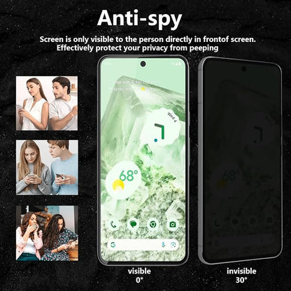 1 Pack for Google Pixel 8 Privacy Screen Protector. Anti Scratch, Self-Healing - Image 4