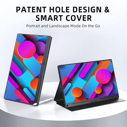 UPERFECT Portable Monitor, 15.6" IPS HDR 1920X1080 FHD Eye Care Travel Screen - Image 6