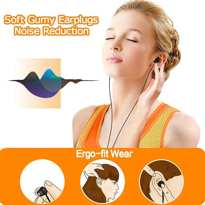 Sleep Headphones, MAXROCK Ultra Soft Comfortable In-ear Earphones w Mic and - Image 4