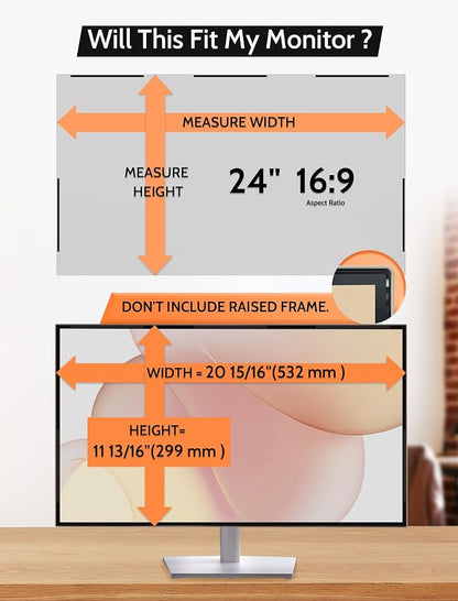 24 Inch 16:9 Magnetic Privacy Screen - Image 6