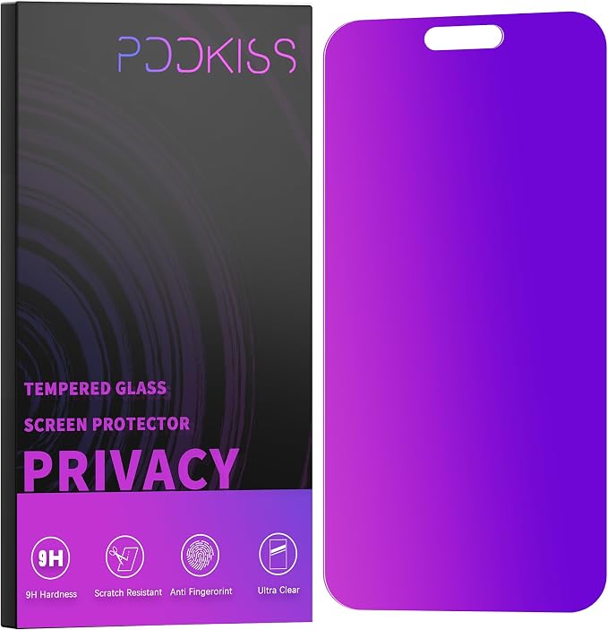 Compatible for iPhone 15 Pro Privacy Screen Protector Tempered Glass 6.1 Inch by ScreenProtectorGlass
