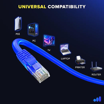 Maximm Cat 6 Ethernet Cable - 8 ft - High-Speed LAN - Image 6