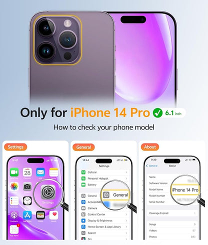 FNTCASE for iPhone 14 Pro Case: Translucent Matte Cases - Image 2