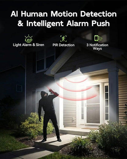 2K Solar Security Cameras Wireless Outdoor, 2.4G/5G WiFi, Powered by Sun - Image 5