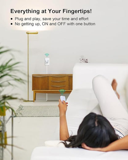 Remote Control Outlet with Portable Magnetic Switch, 200FT Long Range Wireless - Image 3
