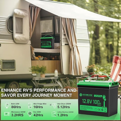 12V 100Ah Mini LiFePO4 Lithium Battery, 12V Deep Cycle Lithium Rechargeable - Image 5